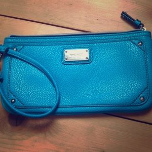 Turquoise Nine West Wristlet